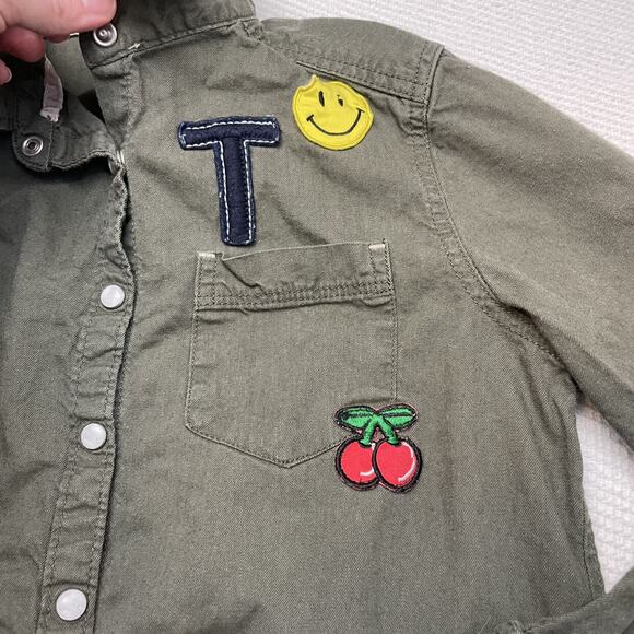 Tractr Pearl Snap Patch Button Down - Picture 3 of 4